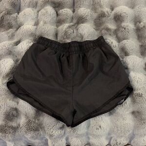SHEIN Black Women's Athletic Shorts with Elastic Waistband